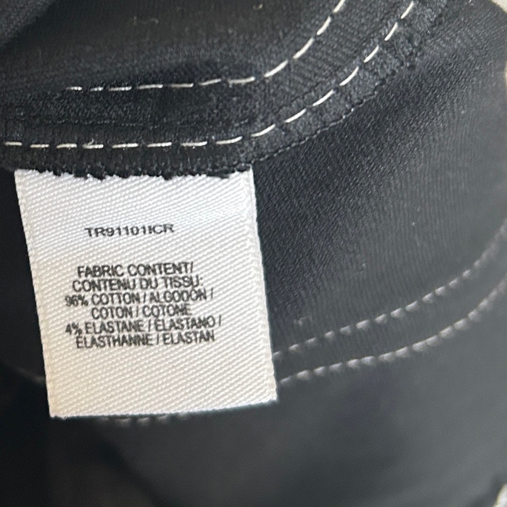 Derek Lam Black Cropped Pants with White Stitching - Picture 6 of 7